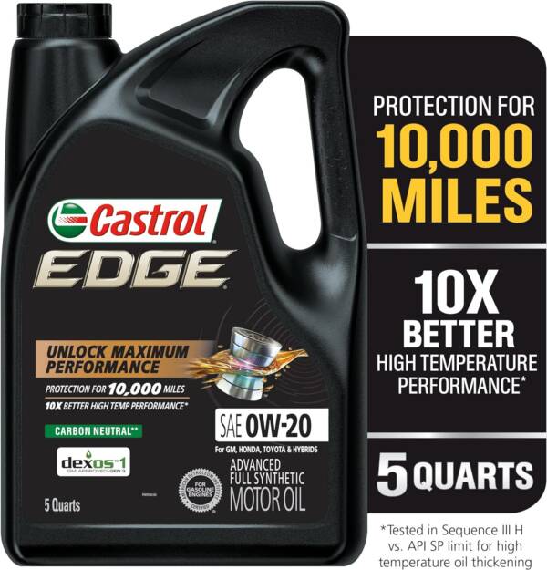 Castrol Edge 0W-20 Full Synthetic Oil